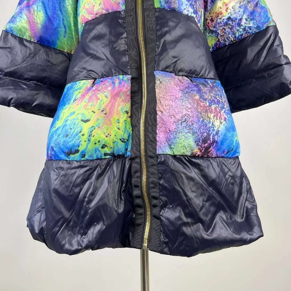 NWOT MSGM Women's Down Puffer Jacket Size S Three-Quarter Sleeve - Picture 4 of 16